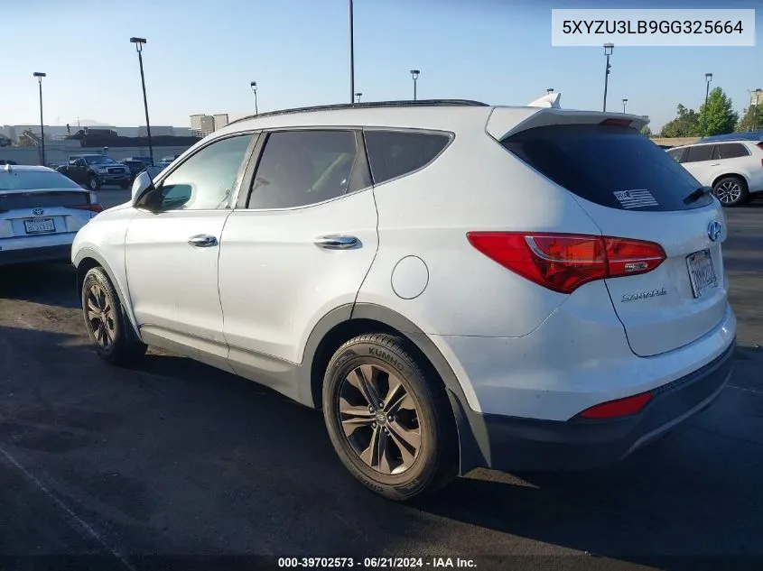 2016 Hyundai Santa Fe Sport 2.4L VIN: 5XYZU3LB9GG325664 Lot: 39702573