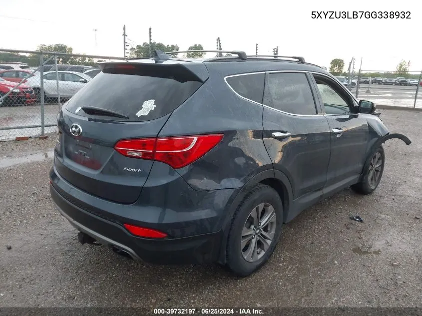 5XYZU3LB7GG338932 2016 Hyundai Santa Fe Sport 2.4L