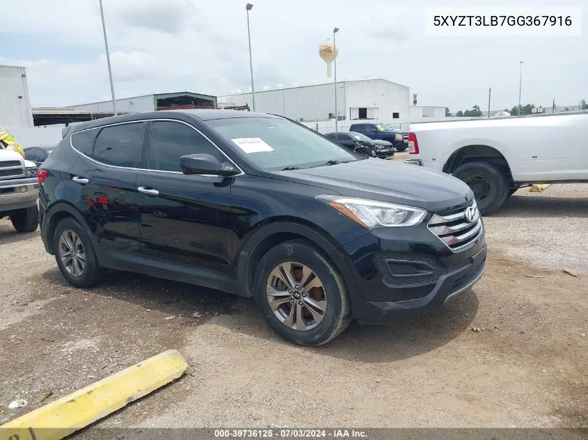 5XYZT3LB7GG367916 2016 Hyundai Santa Fe Sport 2.4L