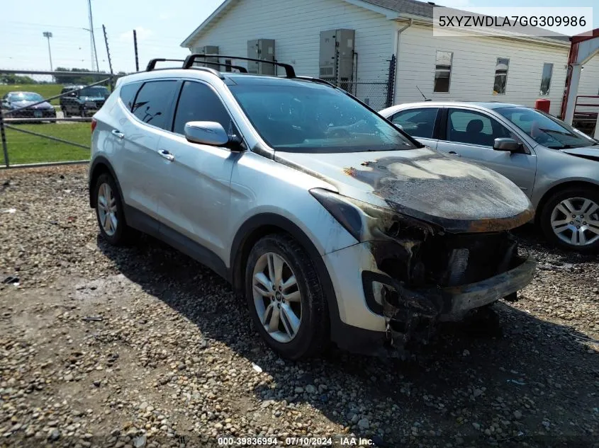 2016 Hyundai Santa Fe Sport 2.0L Turbo VIN: 5XYZWDLA7GG309986 Lot: 39836994