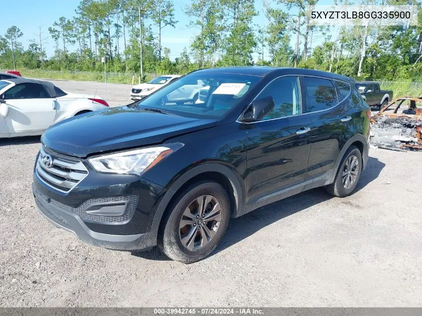 2016 Hyundai Santa Fe Sport 2.4L VIN: 5XYZT3LB8GG335900 Lot: 39942745