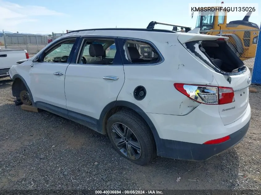 KM8SRDHF4GU135026 2016 Hyundai Santa Fe Limited