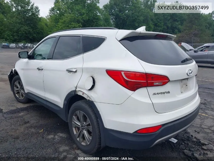 5XYZUDLB7GG357499 2016 Hyundai Santa Fe Sport 2.4L