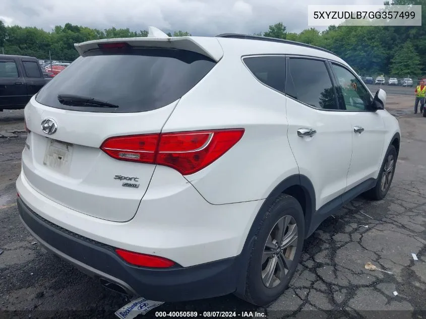 5XYZUDLB7GG357499 2016 Hyundai Santa Fe Sport 2.4L