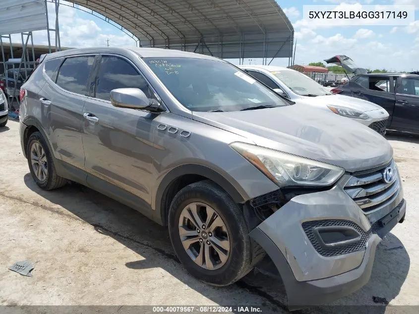 5XYZT3LB4GG317149 2016 Hyundai Santa Fe Sport 2.4L