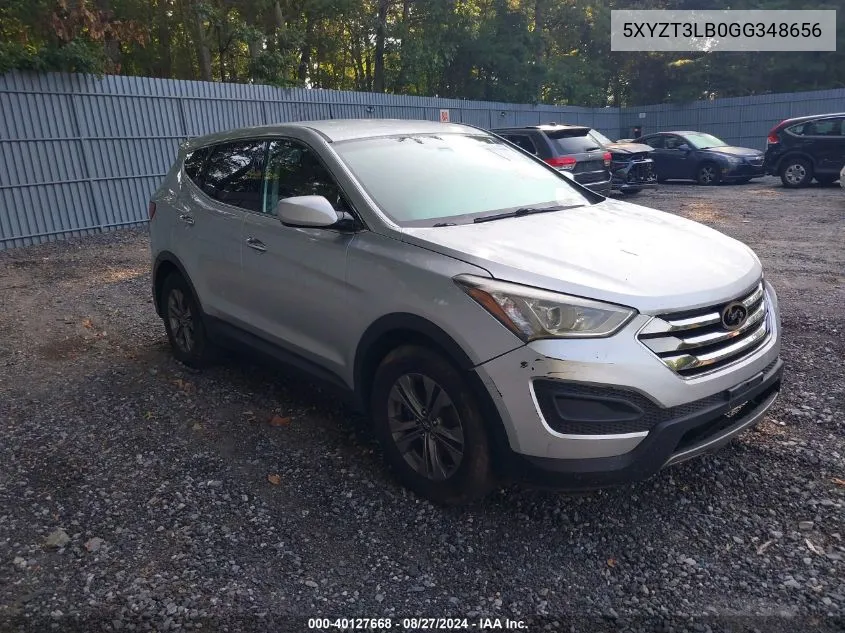 5XYZT3LB0GG348656 2016 Hyundai Santa Fe Sport 2.4L