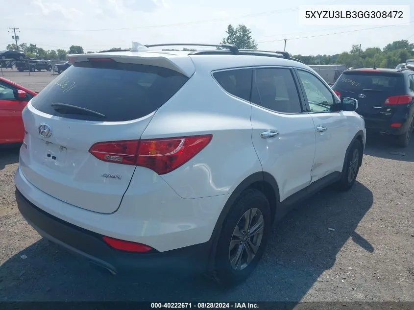 5XYZU3LB3GG308472 2016 Hyundai Santa Fe Sport 2.4L