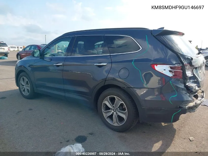 KM8SMDHF9GU146697 2016 Hyundai Santa Fe Se