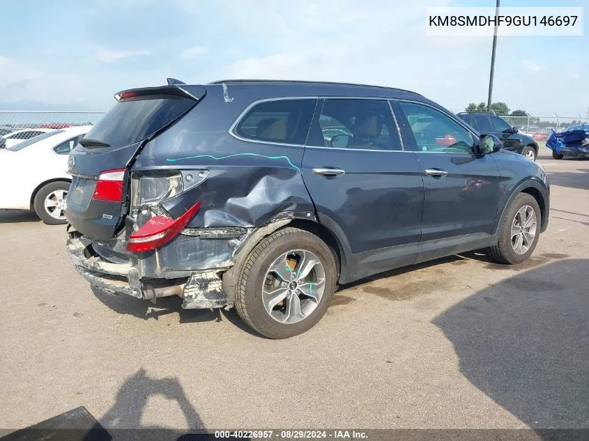 KM8SMDHF9GU146697 2016 Hyundai Santa Fe Se