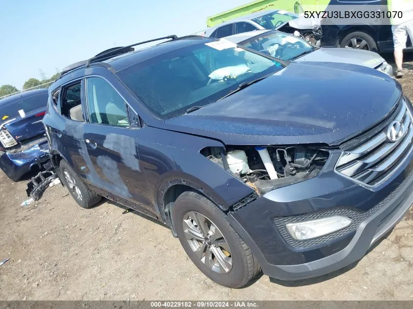 5XYZU3LBXGG331070 2016 Hyundai Santa Fe Sport 2.4L