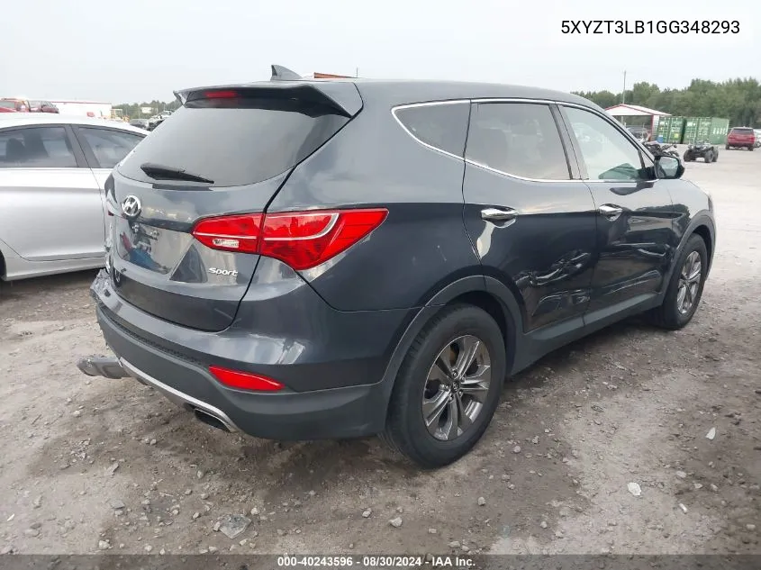 2016 Hyundai Santa Fe Sport 2.4L VIN: 5XYZT3LB1GG348293 Lot: 40243596