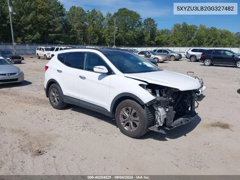 2016 Hyundai Santa Fe Sport VIN: 5XYZU3LB2GG327482 Lot: 40254829