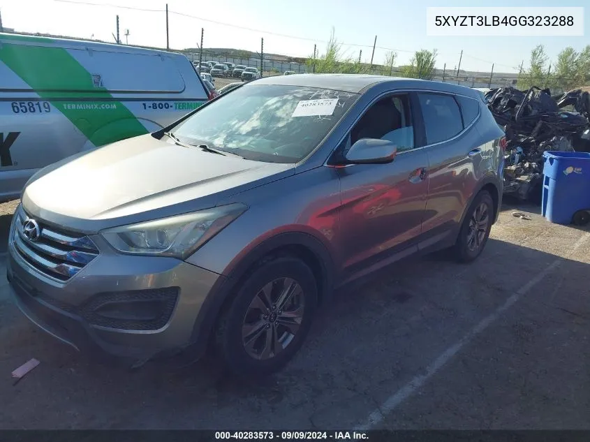 2016 Hyundai Santa Fe Sport 2.4L VIN: 5XYZT3LB4GG323288 Lot: 40283573