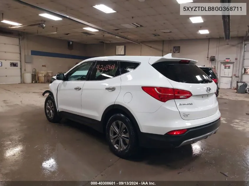 2016 Hyundai Santa Fe Sport 2.4L VIN: 5XYZTDLB8GG368711 Lot: 40308601