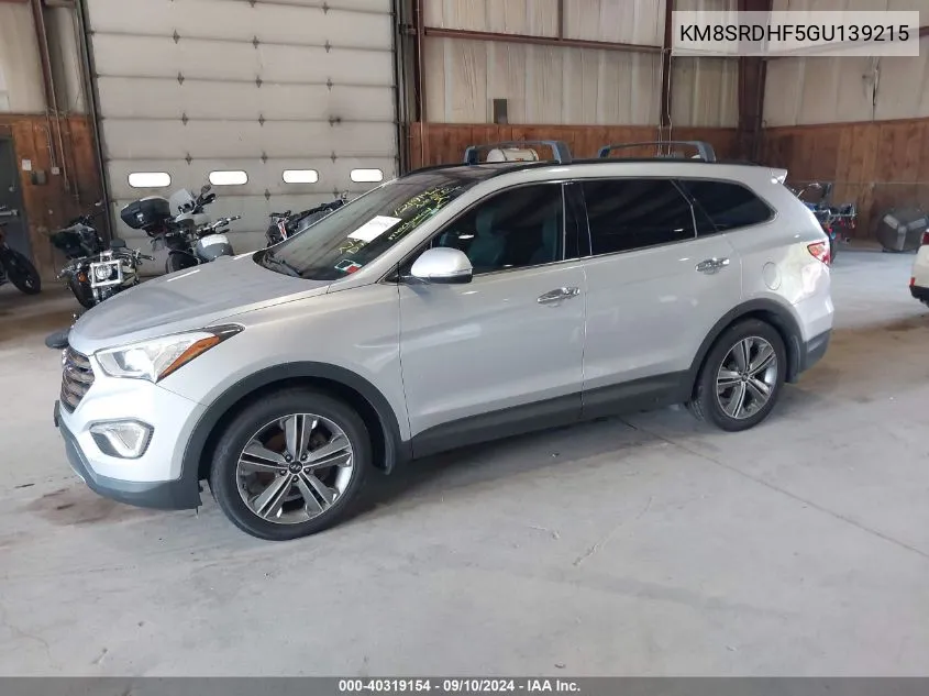 KM8SRDHF5GU139215 2016 Hyundai Santa Fe Limited