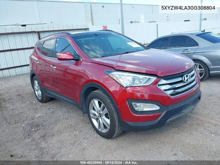 2016 Hyundai Santa Fe Sport 2.0L Turbo VIN: 5XYZW4LA3GG308804 Lot: 40330590