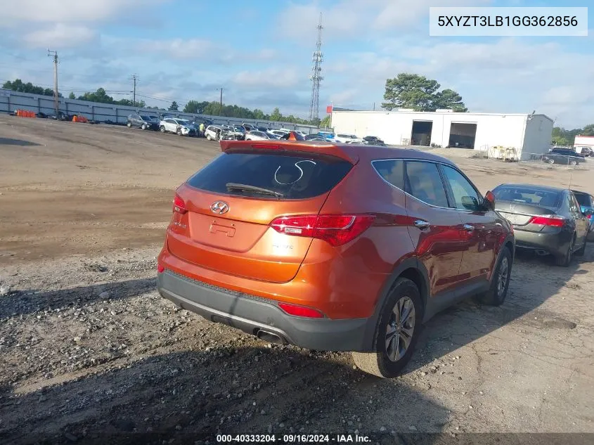 5XYZT3LB1GG362856 2016 Hyundai Santa Fe Sport 2.4L