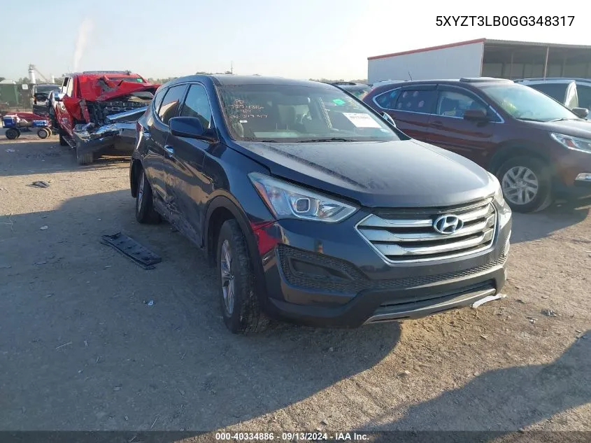 2016 Hyundai Santa Fe Sport 2.4L VIN: 5XYZT3LB0GG348317 Lot: 40334886