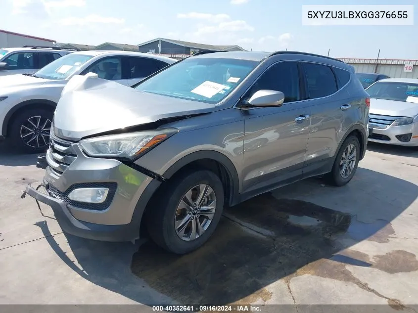 2016 Hyundai Santa Fe Sport VIN: 5XYZU3LBXGG376655 Lot: 40352641