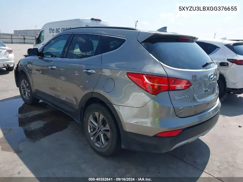 2016 Hyundai Santa Fe Sport VIN: 5XYZU3LBXGG376655 Lot: 40352641