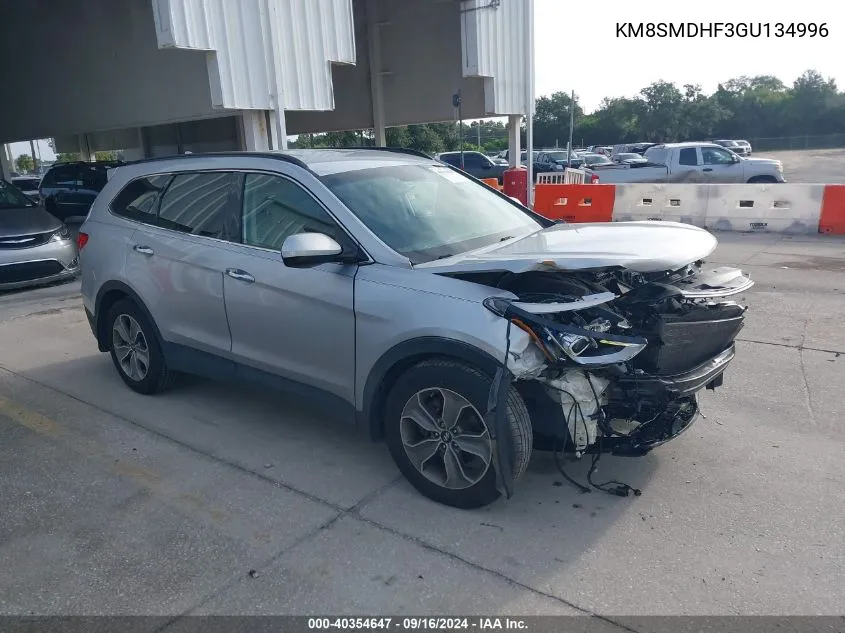 KM8SMDHF3GU134996 2016 Hyundai Santa Fe Se