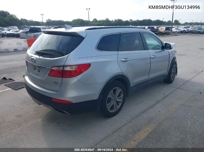 KM8SMDHF3GU134996 2016 Hyundai Santa Fe Se