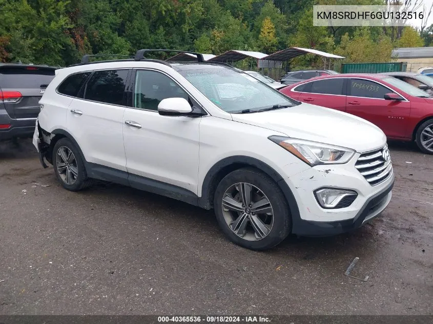 2016 Hyundai Santa Fe Limited VIN: KM8SRDHF6GU132516 Lot: 40365536