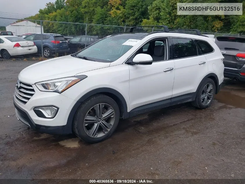 KM8SRDHF6GU132516 2016 Hyundai Santa Fe Limited