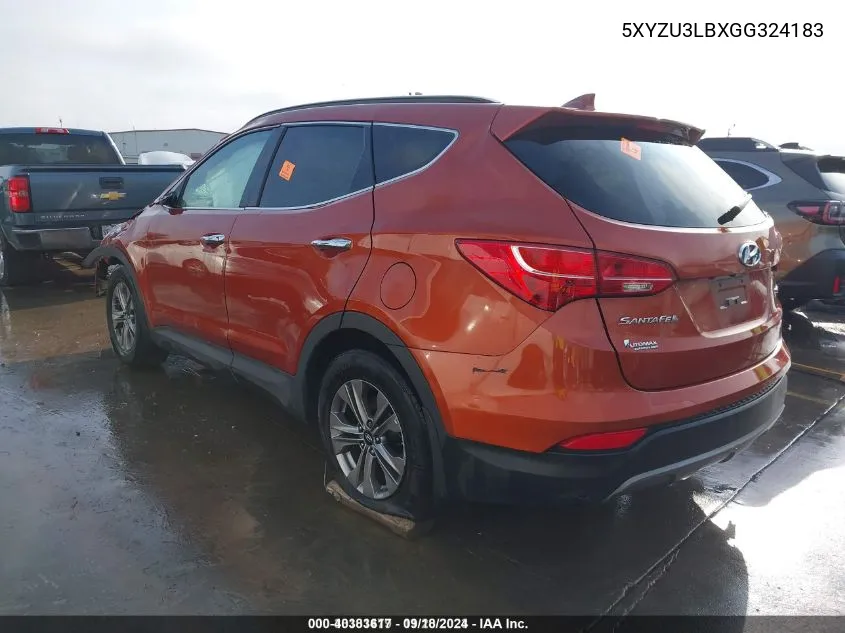 2016 Hyundai Santa Fe Sport 2.4L VIN: 5XYZU3LBXGG324183 Lot: 40383617