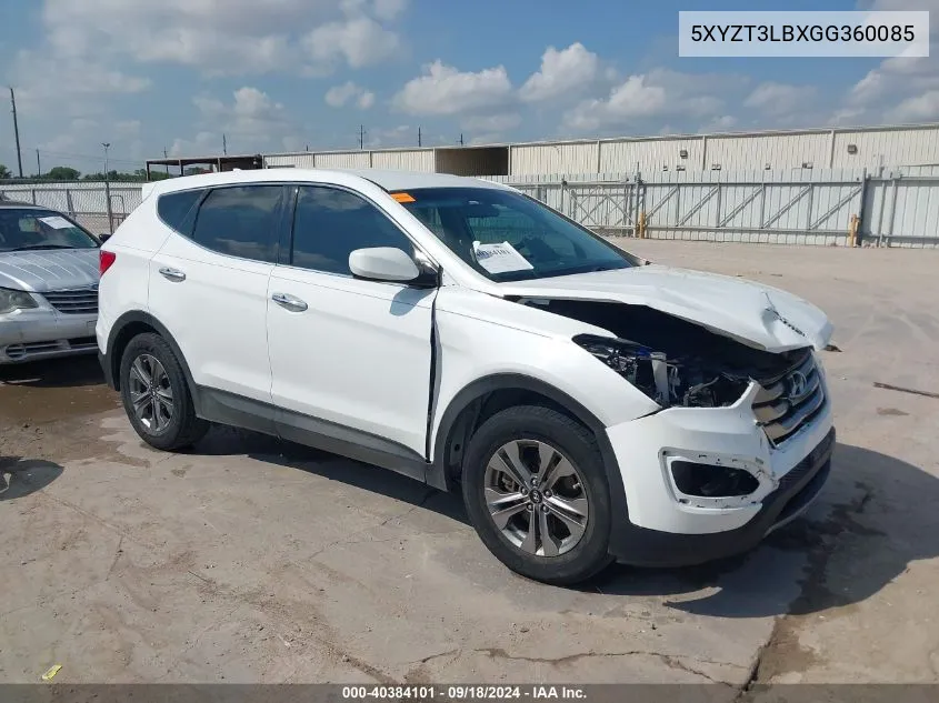 5XYZT3LBXGG360085 2016 Hyundai Santa Fe Sport 2.4L