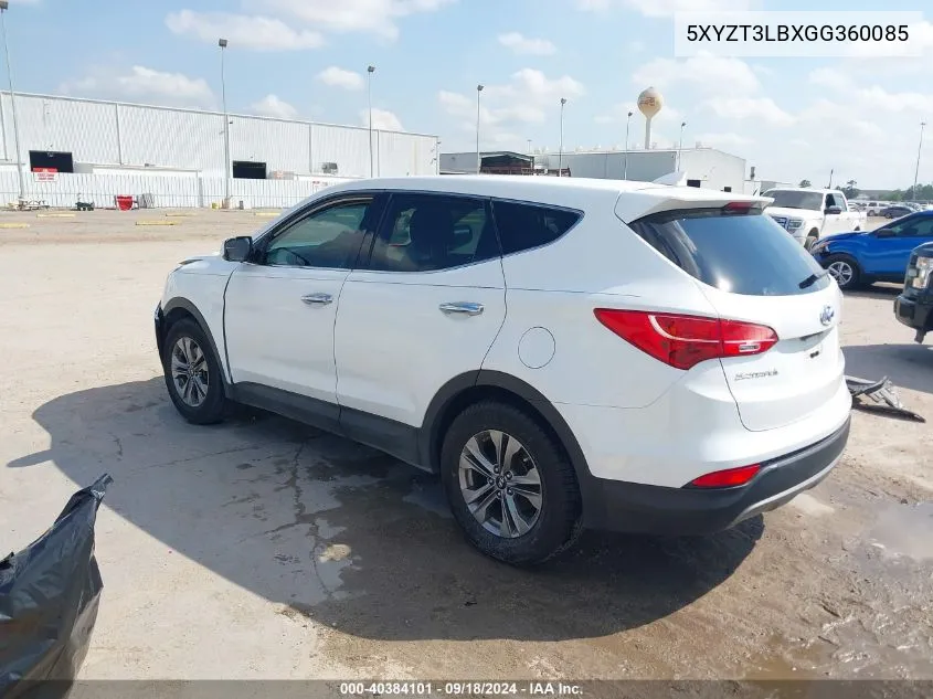 5XYZT3LBXGG360085 2016 Hyundai Santa Fe Sport 2.4L