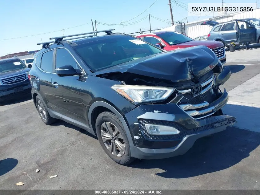 5XYZU3LB1GG315856 2016 Hyundai Santa Fe Sport 2.4L