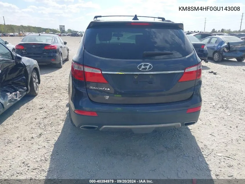 KM8SM4HF0GU143008 2016 Hyundai Santa Fe Se