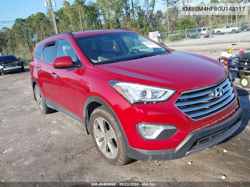 KM8SM4HF8GU148117 2016 Hyundai Santa Fe Se