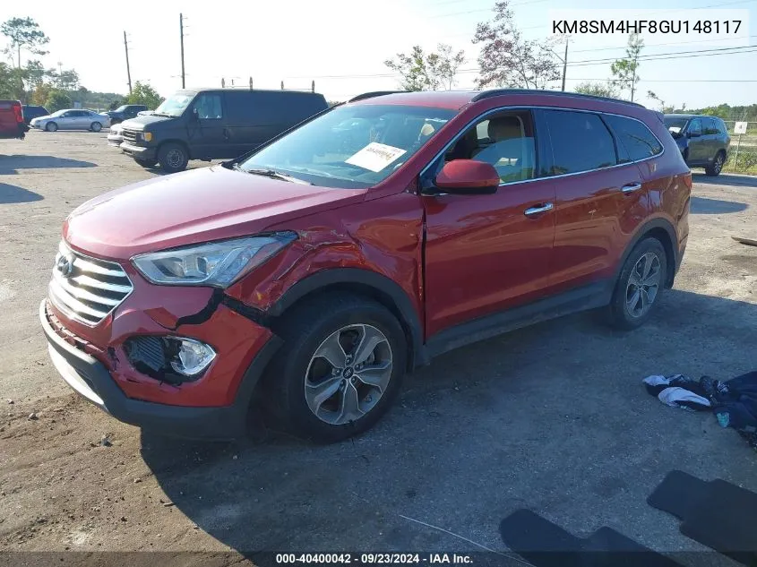 KM8SM4HF8GU148117 2016 Hyundai Santa Fe Se