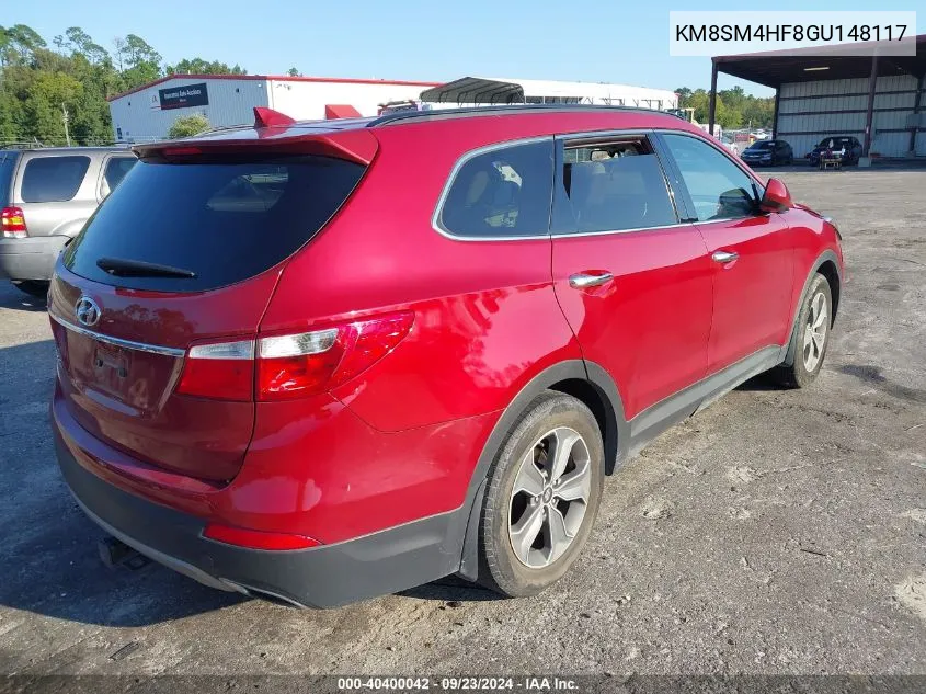 KM8SM4HF8GU148117 2016 Hyundai Santa Fe Se