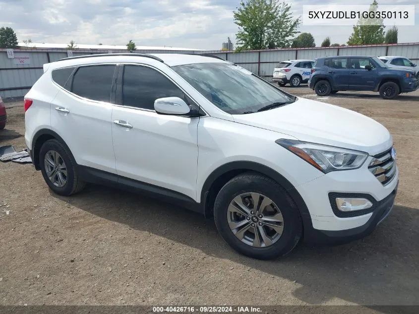 5XYZUDLB1GG350113 2016 Hyundai Santa Fe Sport 2.4L