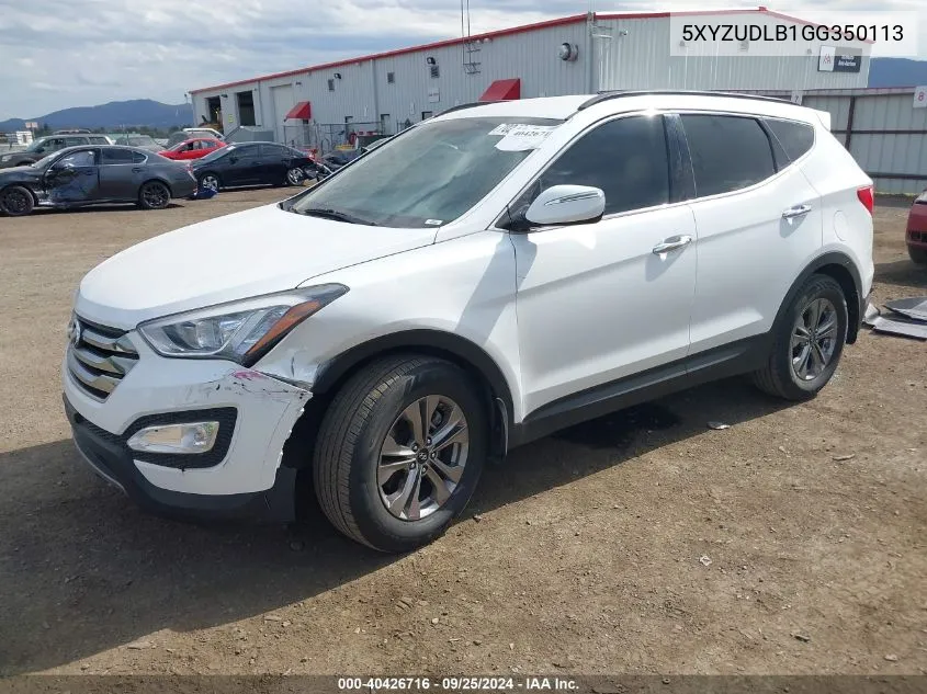 5XYZUDLB1GG350113 2016 Hyundai Santa Fe Sport 2.4L