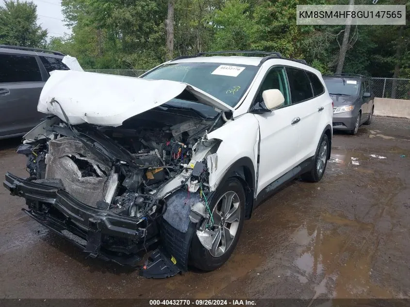 KM8SM4HF8GU147565 2016 Hyundai Santa Fe Se