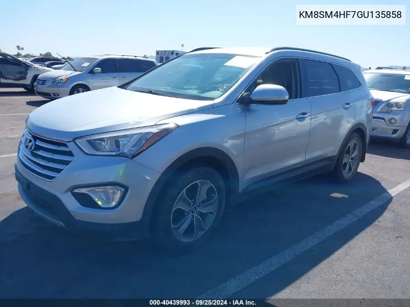 KM8SM4HF7GU135858 2016 Hyundai Santa Fe Se