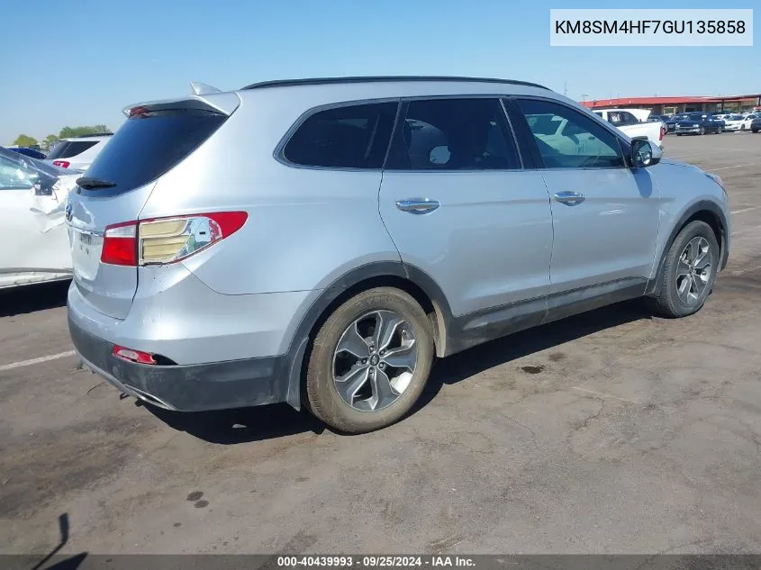 KM8SM4HF7GU135858 2016 Hyundai Santa Fe Se