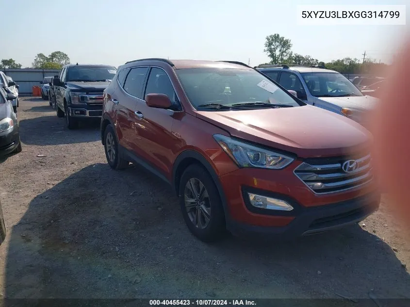 2016 Hyundai Santa Fe Sport 2.4L VIN: 5XYZU3LBXGG314799 Lot: 40455423