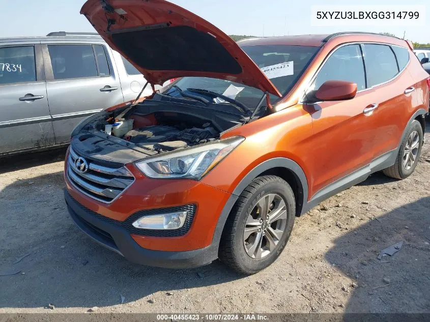 2016 Hyundai Santa Fe Sport 2.4L VIN: 5XYZU3LBXGG314799 Lot: 40455423