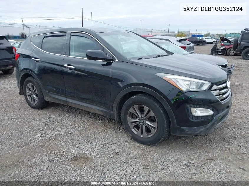 2016 Hyundai Santa Fe Sport 2.4L VIN: 5XYZTDLB1GG352124 Lot: 40490874