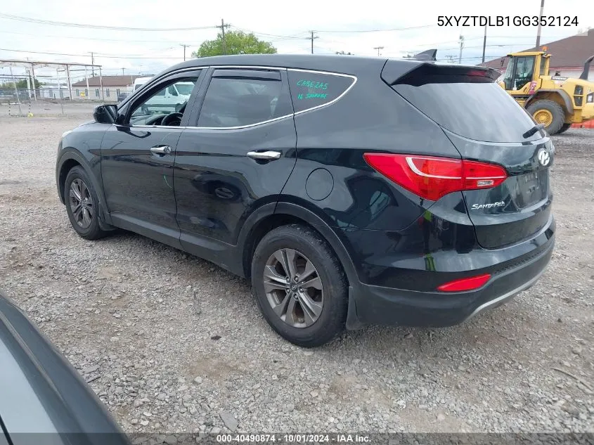 2016 Hyundai Santa Fe Sport 2.4L VIN: 5XYZTDLB1GG352124 Lot: 40490874