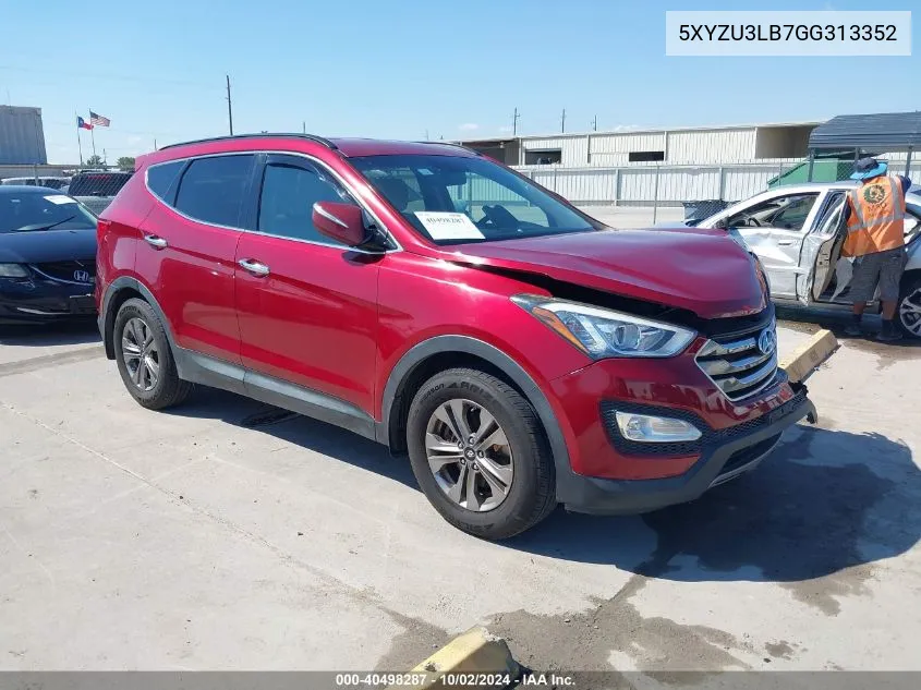 2016 Hyundai Santa Fe Sport 2.4L VIN: 5XYZU3LB7GG313352 Lot: 40498287