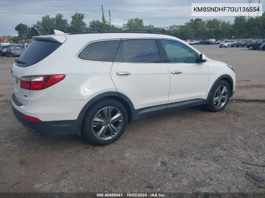 KM8SNDHF7GU136554 2016 Hyundai Santa Fe Se