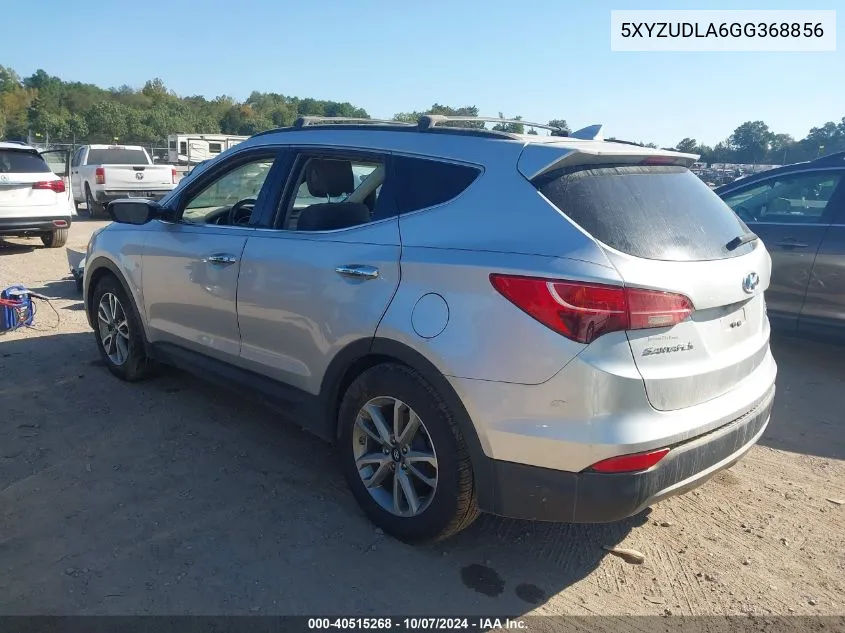 2016 Hyundai Santa Fe Sport VIN: 5XYZUDLA6GG368856 Lot: 40515268