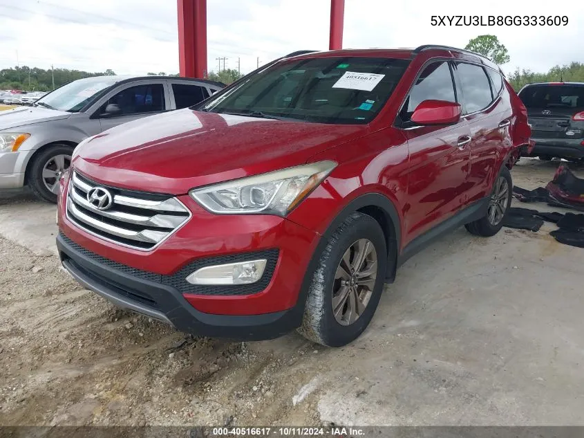 2016 Hyundai Santa Fe Sport 2.4L VIN: 5XYZU3LB8GG333609 Lot: 40516617