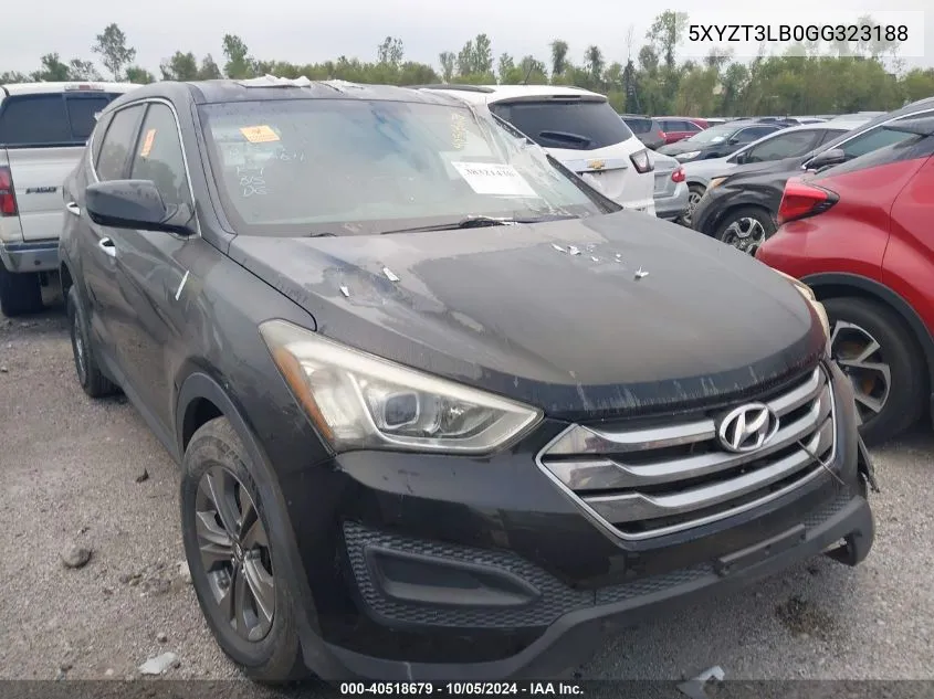 2016 Hyundai Santa Fe Sport 2.4L VIN: 5XYZT3LB0GG323188 Lot: 40518679